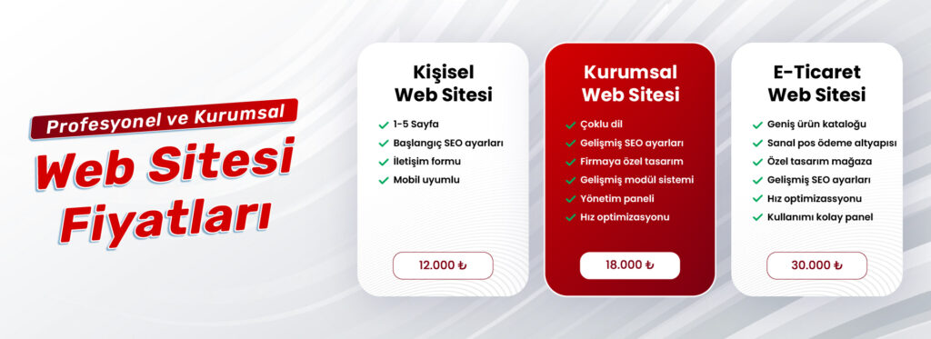 Web Tasarım Fiyatları